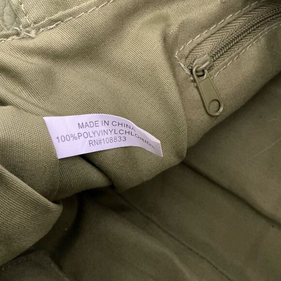 Strada Forest Green Shoulder Bag with a braided handle - Picture 6 of 10